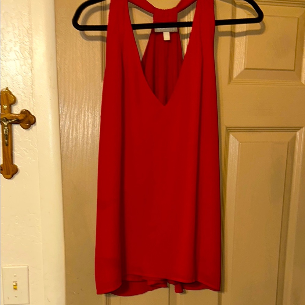 Banana Republic Red Halter top, size lg.